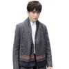 Scarves Men's 100 Mulberry Silk Scarf Double Layer Long Neckerchief Office Business Cravat Blue Black Red 230921