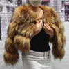 Women's Fur Faux Fur Faux Fur Coat Women's Jacket Winter Fashion Warm Thick Fox Raccoon Leather Brown Plus Size 2022 Especially Fake Fur Cold Coat J230921