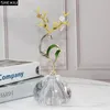 Decorative Objects Figurines Abstract Deer Crystal Crafts Sculpture Modern Design Ornaments Living Room Decoration Creative Artwork Statue 230921