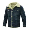 Männer Jacken Denim Jacke Winter Wolle Dicke Thermo Mantel Multi Tasche Kleidung Outdoor M 5XL 230921