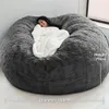Chair Covers Home Sponge Bed Bean Bag Cover Slipcover Double Bedroom Balcony Large Couch Round Soft Fluffy No Fillings Only 230921