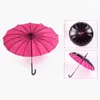 Umbrella Stands 16 Ribs Pagoda Parasol Princess LongHandle Windproof and Rainy DIN889 230920