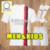 Full Set Ibrahimovic 23 24 Soccer Jerseys Milan Giroud R.Leao Bennacer Theo Romagnoli Florenzi Tonali Rebic 2023 2024 Football Shirt Child Children Adulting Mearcheepere