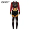 Catsuit Costumes Halloween Party Unisex Skeleton Cosplay Costume 3D Printed Jumpsuits Zentai Elastic Bodysuit Sexy Long Sleeve Catsuits