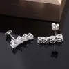 Boucles d'oreilles Moissanite de forme incurvée spéciale personnalisées avec boucles d'oreilles en diamant Vvs 10 Mm pour femmes élégantes