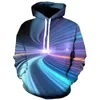 Voor heren Hoodies 2023 Vortex 3D Print Sweatshirt met capuchon Grafisch Grafisch Dagelijks Uitgaan Basic Informeel Trui Lange mouw