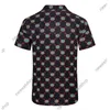 2023 Summer Men's Casual Shirts Designer Europe Hawaii Beach Tshirt Luxury Wid Down Collar Flower Print T Shirt Hip Hop Desi281s