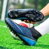 Sicherheitsschuhe Fußballschuhe für Männer Blau Hoher Knöchel Outdoor-Training Fußballstiefel TFFG Rutschfeste Indoor-Stollen Kinder Turf Fußball-Sneaker 230920