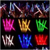 その他のお祝いのパーティー用品ライトアップフォームスティックコンサートの装飾LEDソフトバトンラリーレイブ輝く杖の色変化フラッシュトーチFE DHHPO