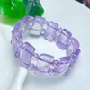 Strand Naturel Lavande Améthyste Bracelet Bracelet Guérison Mode Reiki Cristal Homme Femme Fengshui Bijoux Cadeau D'anniversaire 1 pcs 12x22mm