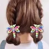 Hårtillbehör Oaoleer 2st/Set Cute Pearl Dragonfly Clip for Kids Sweet Girls Hairpins Barrette Baby Headwear Mode