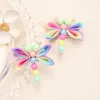 Hårtillbehör Oaoleer 2st/Set Cute Pearl Dragonfly Clip for Kids Sweet Girls Hairpins Barrette Baby Headwear Mode