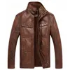 Mens Leather Faux Jacket Men Coats Pu Outerwear Business Winter Fur Male Fleece 230921