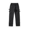 High Street Pocket Zipper Function Tactical Cannon Bomb Work Suit Pants Velcro Strap Pants1gxy
