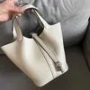 Luxury Designer Bag Pico Cowhide Gold Silver Buckle Shoulder Bags Handbag Litchi Prints Cross Body Bag 7a Top Quality y 2023 Layer Cowhide Vegetab