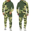 Men's Tracksuits Printed Pullover/trousers/suits / Hoodie Pants Tracksuit Male Suit Men Cool Camouflage Outdoor Sport Pant Closure Type