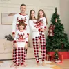 Familjsmatchande kläder Julpyjamas Set Mamma Dotter Dad Son Baby Matching kläder 2023 Winter Xmas Family Look Söt söta sömnkläder kläder 4xl T230921