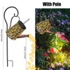 Solar Watering Can Light Hanging Waterfall Lamp Waterproof Outdoor Garden Decor Yard Porch Lawn Backyard Landscape Sun LED Lamp