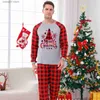 Tenues assorties pour la famille Vente chaude 2023 Ensemble de pyjamas de Noël pour la famille Maman Fille Papa Fils Vêtements assortis 2 pièces Costume Bébé Barboteuse Noël Famille Look T230921