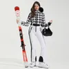 Лыжные костюмы 2023, зимний лыжный костюм, женский тонкий уличный утепленный комбинезон для катания на сноуборде, ветрозащитный непромокаемый комбинезон 230921