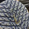 Round Chain Bag Vintage Camera Bag Blue Denim Bag Mini Designer Bag Crossbody Bag Shoulder Bag Purse Suede Leather Chevron-Quilted Grain De Poudretop Mirror Quality