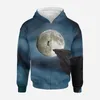 Hoodies masculinos R Moon Gráfico Zip Up Hoodie Roupas Masculinas 3D Impresso Mulheres Harajuku Moda Tops Y2K Pulôveres Com Capuz Com Capuz