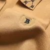Männer Jacken Luxus Gestrickte Tasche Strickjacke Frühling Und Herbst Marke Stickerei Casual Pullover Jacke Business Mode Revers Mantel