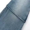 Marca de moda de rua alta ins lavado luz falso duas peças tubo reto solto perna larga jeans46bh