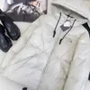 Parkas femininas designer 2023 outono/inverno novo estilo casual e simples clássico micro um design com capuz jaqueta ltos