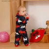 Aile Eşleşen Kıyafetler Xmas 2023 Aile Görünüyor Anne Kızı Baba Oğul Eşleşen Kıyafetler 2 Parça Takım Gözleri Bebek Romper Noel Pijama Set Loungewear T230921