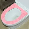 Tampas de assento do vaso sanitário capa de silicone antiderrapante almofada com ventosas reutilizável tapete acolchoado lavável acessório do banheiro