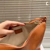 Hangmat Hobo Tas Onderarmschoudertassen Crossbody Halve maan Dames Echt lederen handtassen Handtas Portemonnee Winkelen Rits Modeletters Verstelbare bandjes