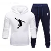 Męskie dresy 2021 Nieuwe Mannen Casual Sport Pak Mannen Trui Hooded Jas + Broek Merk Sporthleding Outdoor Bluet Mannen T230921