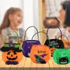 Sacs d'Halloween produits décoratifs sac à main rond Festival fantôme sacs cadeaux de bonbons pour enfants sac de citrouille LT543