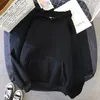 Sweats à capuche pour hommes Automne Col rond Pull chaud Pull à capuche avec logo imprimé personnalisé pour hommes et femmes Haut décontracté de couleur unie