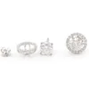 Boucles d'oreilles en Moissanite pour femmes, Design minimaliste, pleine lune, dos à vis, hypoallergénique, diamant Moissanite 6.5mm, 925