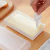 Plates Butter Cut Storage Box Sealing French Keeper Dish With Slicer Multifunctional Container For Cheese Kitchen