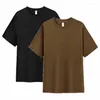 Men's T Shirts Men Short Sleeved Solid Color T-shirt 28-35