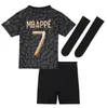 Maillots White Away Mbappe 7 Soccer Jerseys Dembele Black R. Sanches Hakimi 23 24