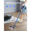 55 Mins 36KPA Suction Power 450W Cordless vacuum cleaners for pet home appliance 1.2L Dust Cup Removable Battery Handheld JR500