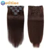 Clip in pizzo Eotltiue in capelli umani 100 grammi Set da 7 pezzi Clip naturale dritta colorata realizzata a macchina 230920