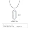 Pendentif Colliers Hommes Géométrique Étanche En Acier Inoxydable Creux En Forme De Boîte Avec Boîte Collier De Chaîne Cadeaux Pour Lui Bijoux