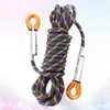 Wiązki wspinaczkowe 1PC 8 mm Tree Tree Skal Bezpieczeństwo Składa Sling Raping Rope Sprzęt do sportu na zewnątrz czarny i pomarańczowy 5 -metrowy 230921