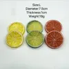 Plastik Limon Dilimler Yapay sahte limon sahne Dekorasyon Garnitörü Diy Tumbler Ana Partisi Masa Süsleme El Sanatları