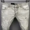 DSQ PHANTOM TURTLE Herren-Jeans, Herren-Luxus-Designer-Jeans, dünn, zerrissen, cooler Typ, lässiges Loch, Denim, modische Marken-Passform, Me2756