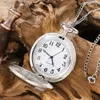 Pocket Watches Vintage Silver Golden Luxury THE GREATEST DAD Quartz Watch Fob Chain Necklace Mens Fathers Gifts Clock Relogio De Bolso 230921