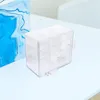 Geschenkpapier, Lebensmittelbehälter, Schmuck-Aufbewahrungsbox, transparentes Gehäuse, quadratische Deckel, Acryl-Mini-Organizer-Boxen