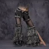 Scene Wear Women Sta Tribal Vintage Pants Dance High midje Flare byxor Yoga Womens Belly