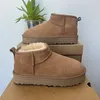 Australië Designer Laarzen Mannen Vrouwen Tasmans Ultra Mini Platform Laars Tasman Slippers Suède Laars Heren Bont Slides 35-45