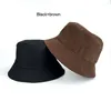 Bola bonés 2023 top qaulity veludo dupla face pode usar veludo balde chapéu sombrero pescador verão bob chapeau sol sapo chapéus para mulheres